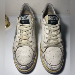 GOLDEN GOOSE leather gliter acents Snearkers sz 39